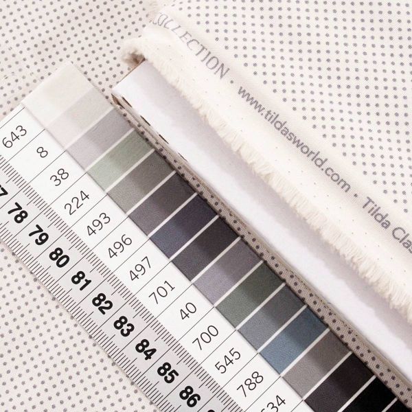 Tilda Classic Basic Tiny Dots Grey - kleine Punkte grau