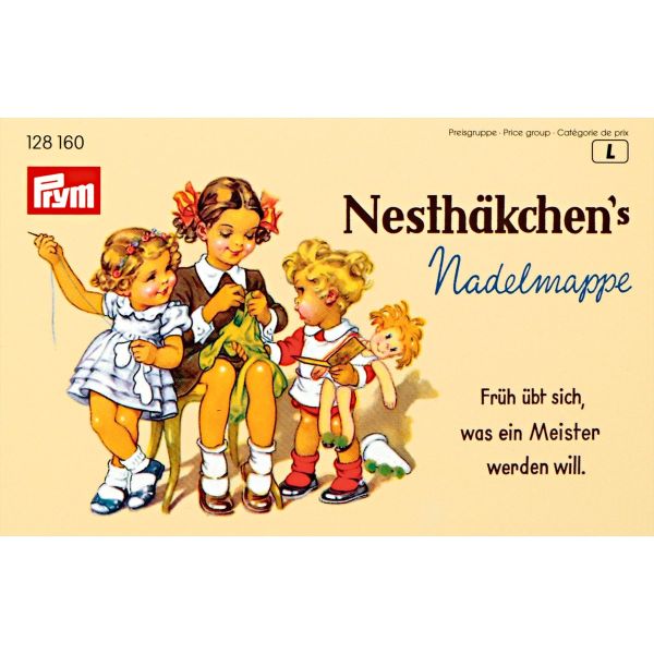 Nadelmappe Nesthäkchen - 20 Nähnadeln 9 Stopfnadeln & Einfädler