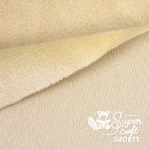 Kullaloo Plüsch SuperSoft Shorty camel beige - Silky Minky Kuschel Nicki 100x75cm