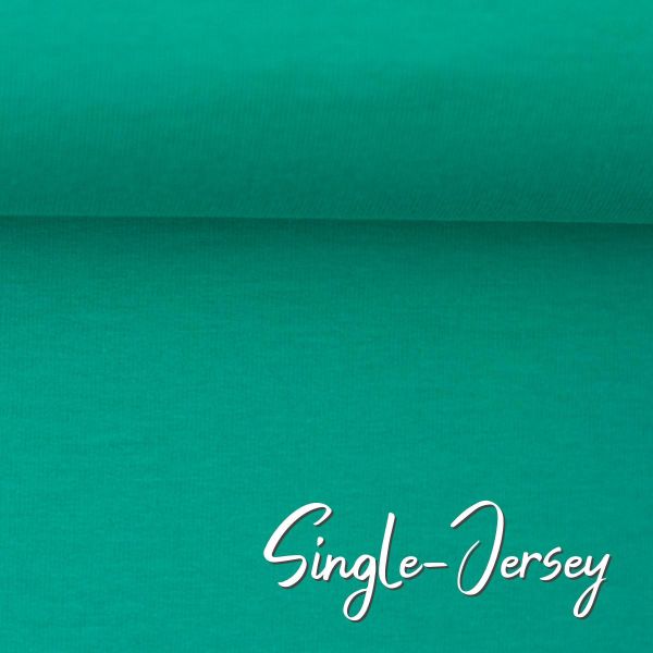 Single Jersey kühles smaragd grün petrol - Baumwolljersey VANESSA von Swafing