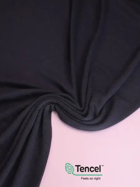 leichter Merino TENCEL™ Lyocel Strick in navy - 180g von meetMILK
