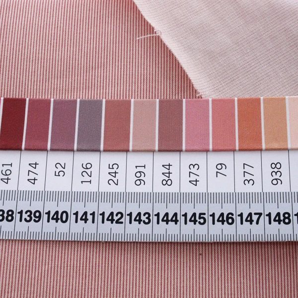 Baumwolle Jane feine Streifen altrosa creme - Regency Romance by moda