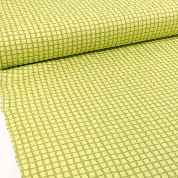 Bio Jersey Interlock kleine Tulpen grün - Meadow Knits Little Lilies by Monaluna