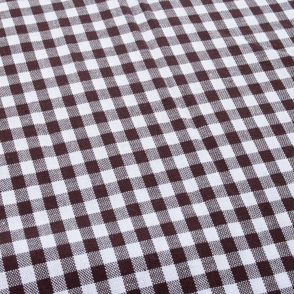 SALE - Baumwolle Vichy Karo 5mm dunkelbraun – Georgsdorg von Swafing