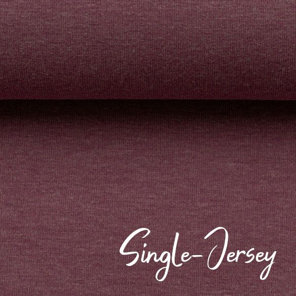 Jersey uni lila meliert - Baumwolljersey VANESSA Melange von Swafing
