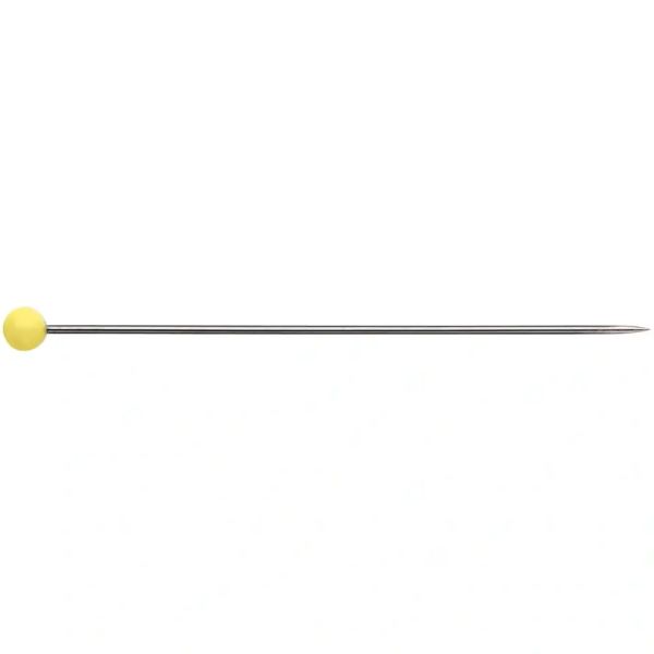 130 lange Glaskopf Stecknadeln gelb 43 x 0,60mm von Prym