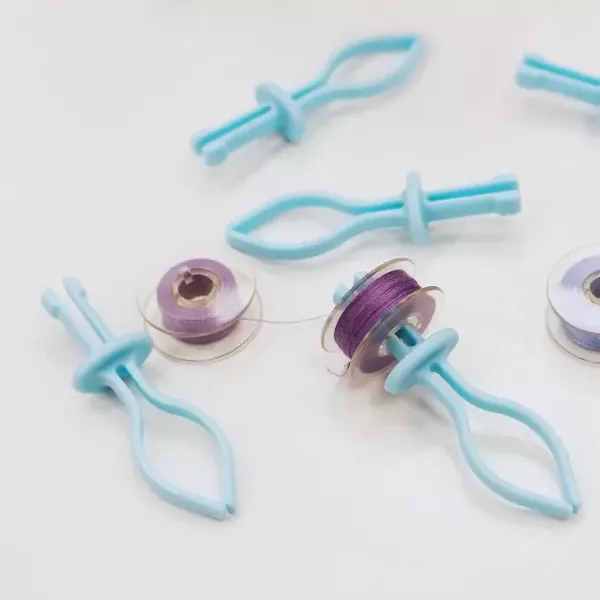 10 Spulenhalter für Ordnung im Garn Regal - für Unterfadenspulen Bobbin Mates