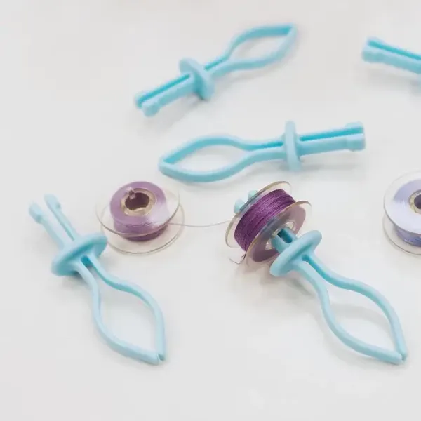 10 Spulenhalter für Ordnung im Garn Regal - für Unterfadenspulen Bobbin Mates