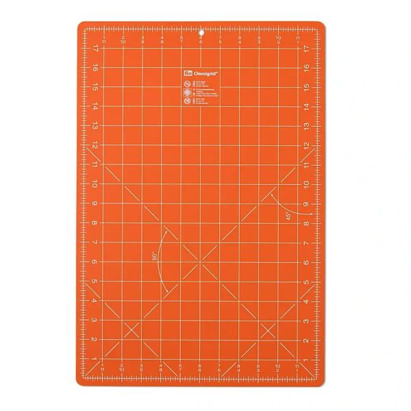 Schneidematte S 45x30cm orange von Prym Omnigrid