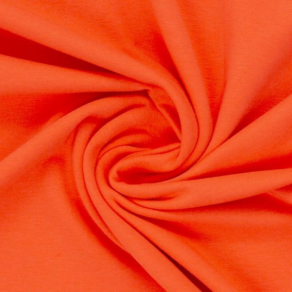 Sweat uni orangerot - French Terry MAIKE von Swafing Kollektion FS25