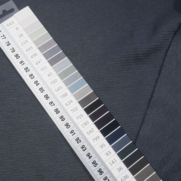 Bio Strick Jersey dunkelgrau - Mind the Maker Organic Woolen Ottoman calm grey