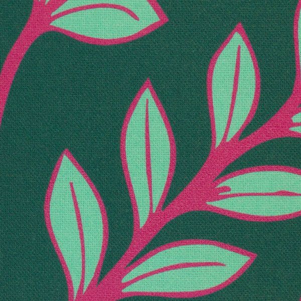 Deko Baumwollstoff Simply Sunshine smaragd pink von Lillesol & Pelle
