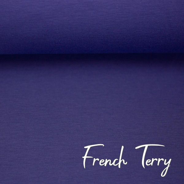 Sweat uni violettblau - French Terry MAIKE von Swafing Kollektion FS25