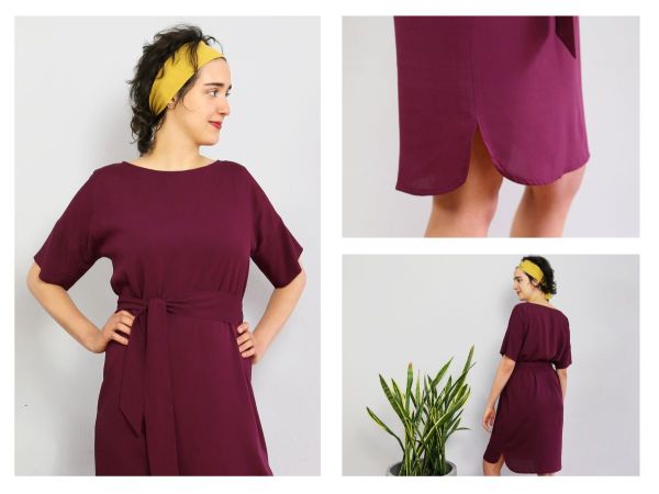 Schnittmuster FRAU META • lässiges Kleid mit breitem Gürtel von Studio Schnittreif • Gr. XS-XXL