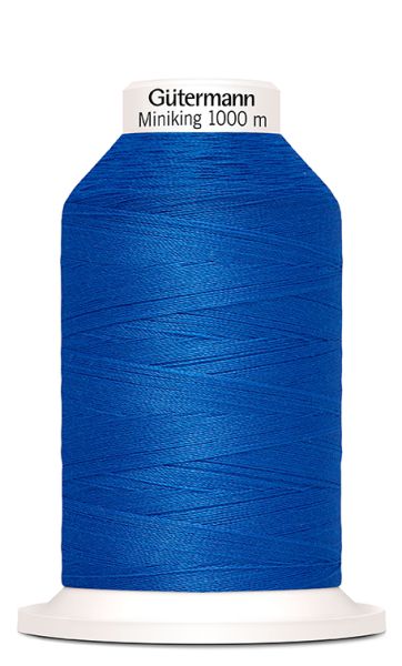 Nähgarn royal blau Fb. 0315 - 1000m Miniking Allesnäher Garn von Gütermann - Nähseide für Overlock Coverlock