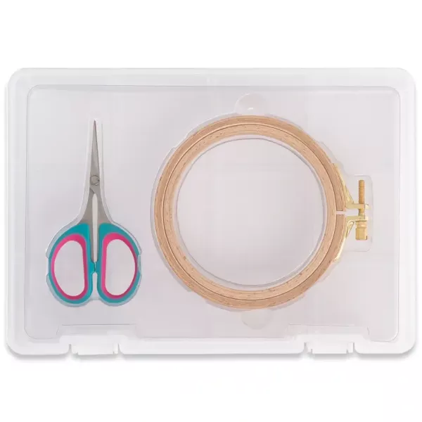 Nähen Starter Sticken von PRYM – Schere Nadeln, Nadelkissen, Stickrahmen, Trickmarker 8tlg.