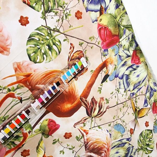 Jersey Flamingo – 95cm Panel in pink coral FLAIR von BIPP