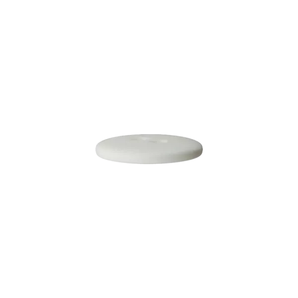 Weißer Knopf 25 mm aus Polyester mit 2 Löchern