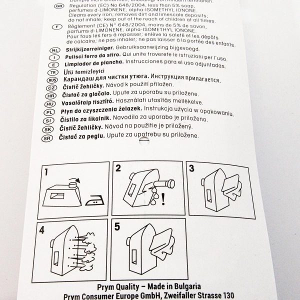 Bügeleisenreiniger von Prym - Reinigungsstift für Bügeleisensohlen