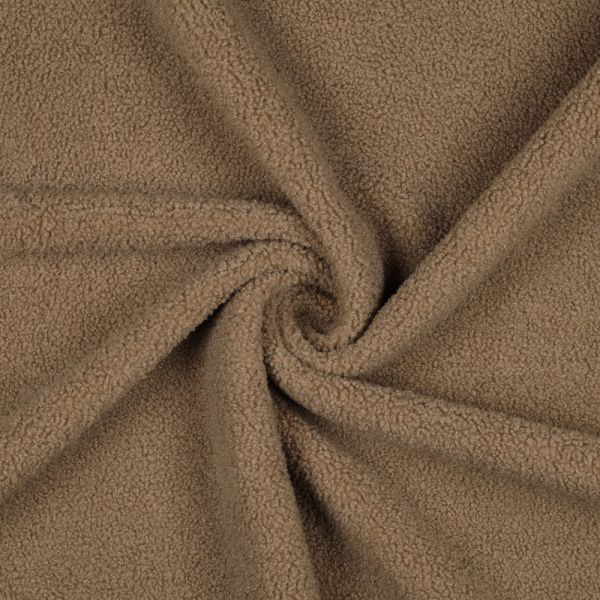 Teddy Bouclé Doubleface Fleece beige – Fleece & Lammfelloptik sand