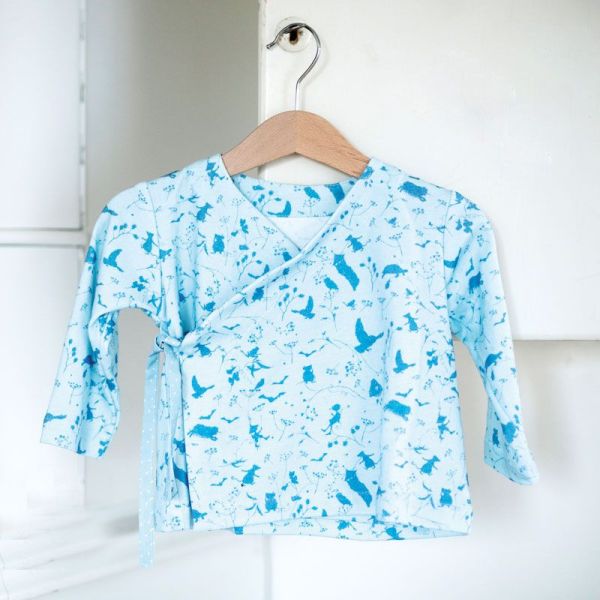 Acufactum Jersey Traumland - kleine Mäuse Schatten in blau - Baumwoll Interlock Jersey