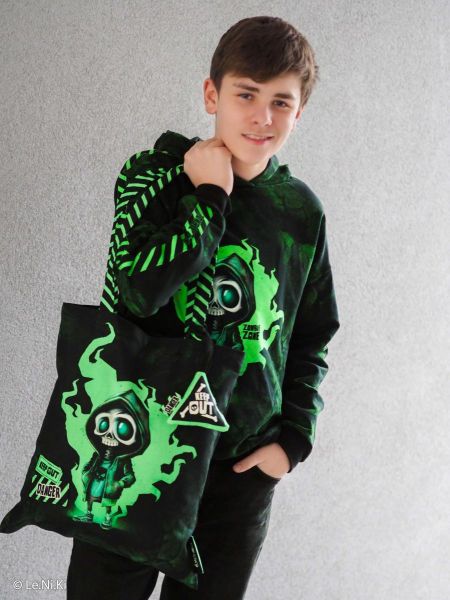 DIY Nähset Halloween Bag von Thorsten Berger - Beutel Schlüsselanhänger Tasche 65x140cm