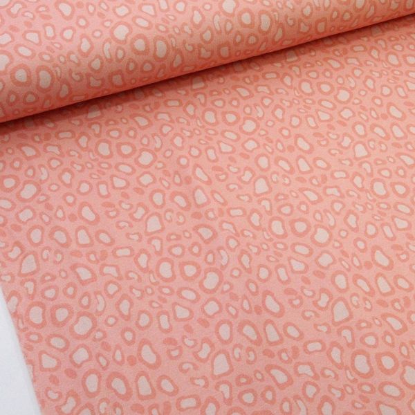 Bio Jersey Animal Print coral – Lillestoff Leo Pastell Mini peach by et voila