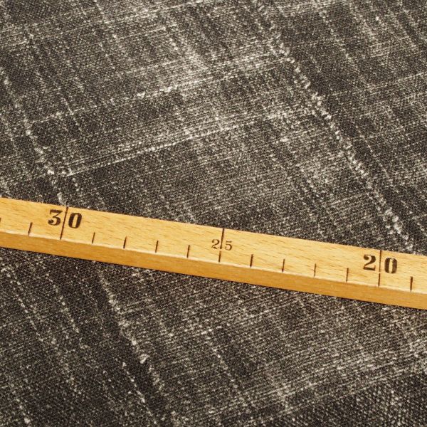 Deko Canvas BOGOTA - Struktur Optik anthrazit - 140cm Baumwolle by Swafing