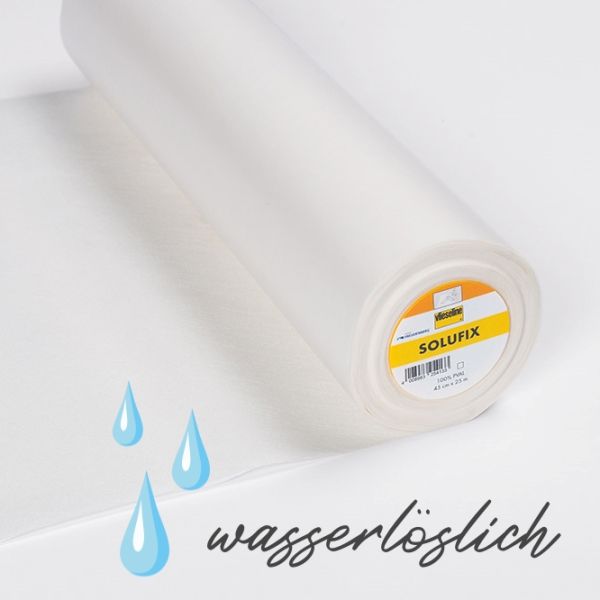 Vlieseline SOLUFIX Soluvlies – wasserlösliches selbstklebendes Stickvlies