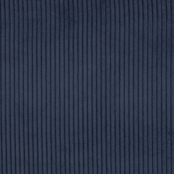 Samtcord uni dunkelblau – robuster Breitcordstoff für Möbel & Taschen Wanja von Swafing