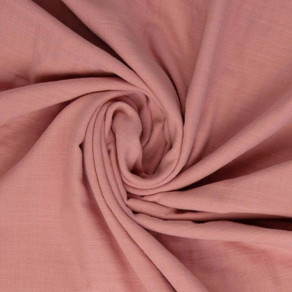 Double Slub Musselin altrosa – Double Gauze Sorea aus Baumwolle