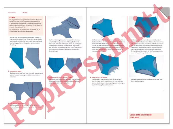 Schnittmuster FRAU APRIL • Bikini Hose High oder Mid Waist von Studio Schnittreif • Gr. XS-XXL