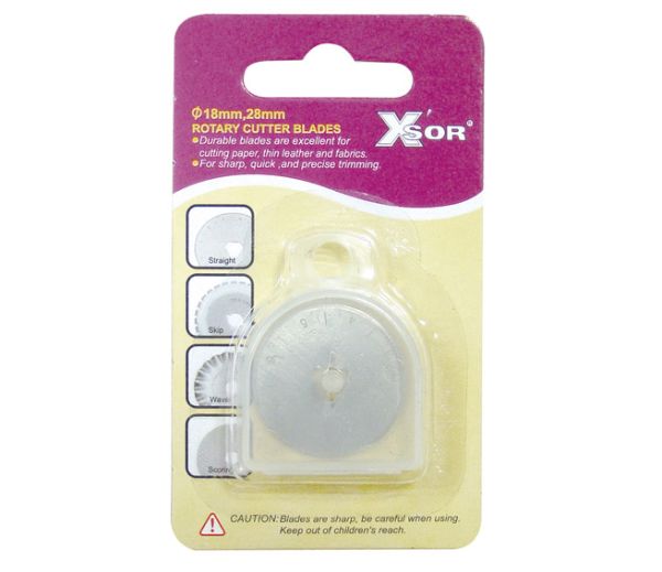 2x Ersatzklinge für Rollschneider MINI 28mm - Rotary Cutter Rollenschneider