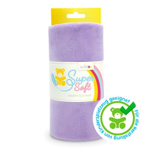 Kullaloo Plüsch SuperSoft Shorty flieder - Silky Minky Kuschel Nicki 100x75cm