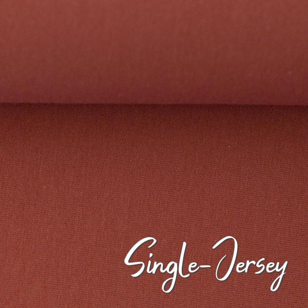 Single Jersey terracotta - Baumwolljersey VANESSA von Swafing