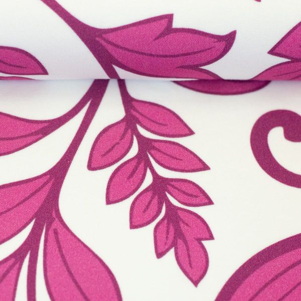 Viskose Webware Simply Flowers pink weiß • floraler Kleiderstoff von Swafing
