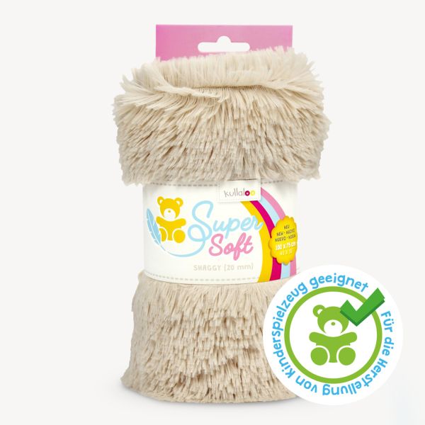 Kullaloo Zottel Shaggy beige – Langhaarplüsch 100x75cm