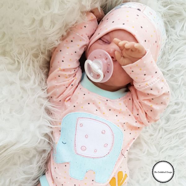 Bio Jersey Punkte lachs rosa – Mini Jungle Confetti by Puck vom Stoffonkel