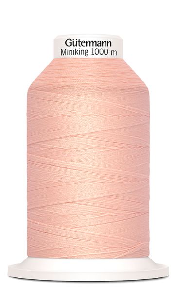 Nähgarn rose lachs Fb. 0165 - 1000m Miniking Allesnäher Garn von Gütermann - Nähseide für Overlock Coverlock