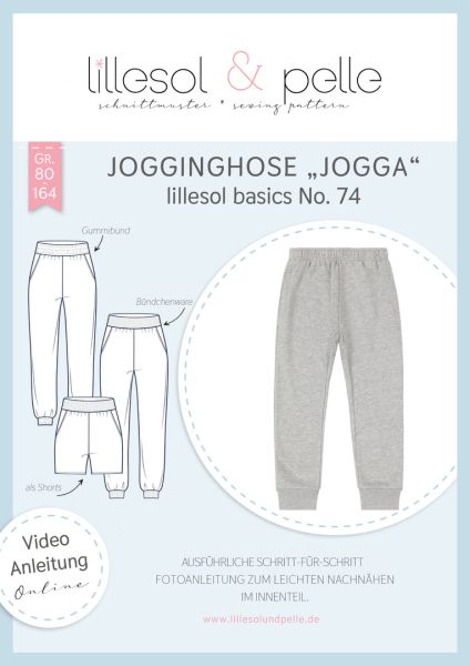 Schnittmuster Joggingshose JOGGA für Kids Lillesol basic No.74 Gr. 80-164