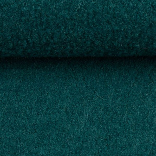 Merino aus 100% Schurwolle - Wollstoff petrol von Swafing Wollwalk Walkloden