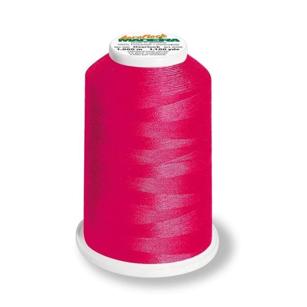 Aeroflock 100 neon pink - 1000m Bauschgarn von Madeira - Overlock Garn