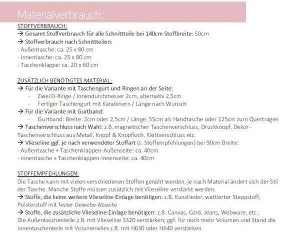 Schnittmuster Handtasche Coveta No.32 von Lillesol & Pelle Taschenschnittmuster