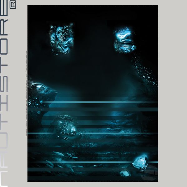 Sweat Marine Tattoo 20.0 Nordwind türkis – 200cm Panel French Terry Nautistore