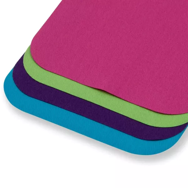 4 Reparatur Patches grün türkis pink violett 13x13cm - Bügelflicken bunt Baumwolle