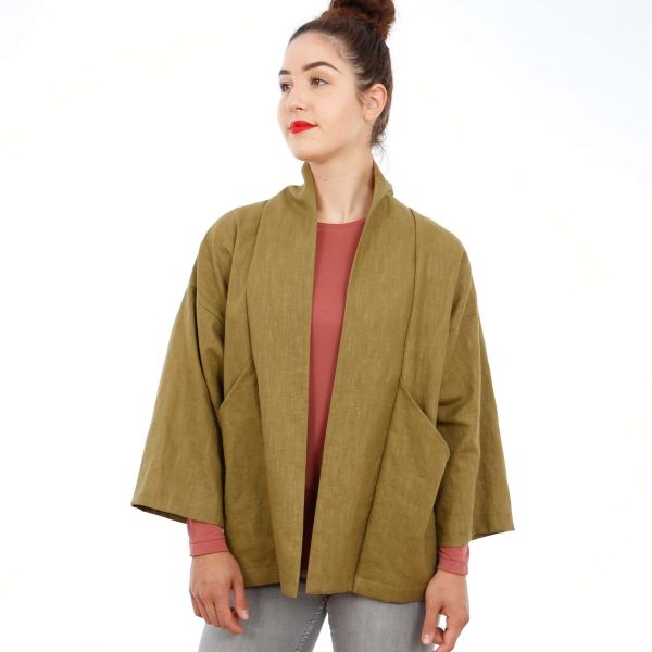 Schnittmuster FRAU SINA • Kimonojacke mit schrägen Taschen von Studio Schnittreif • Gr. XS-XXL
