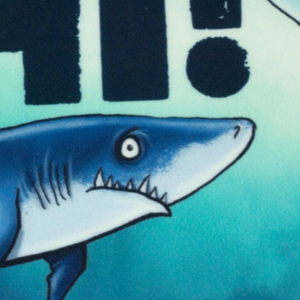 Veloursamt DIY Panel für 2 Haifisch Kissen - Salty Pillow Shark Tank Swafing - 115cm
