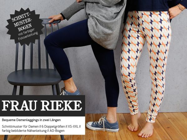 Schnittmuster FRAU RIEKE • Leggings Hose von Studio Schnittreif • Gr. XS-XXL