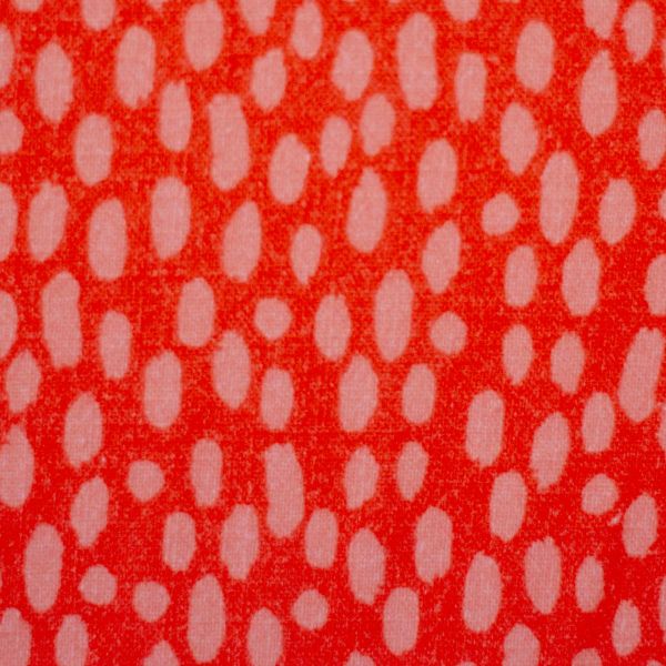 Double Slub Musselin Splash Dots apricot – Double Gauze Cherry Picking Blush by Swafing