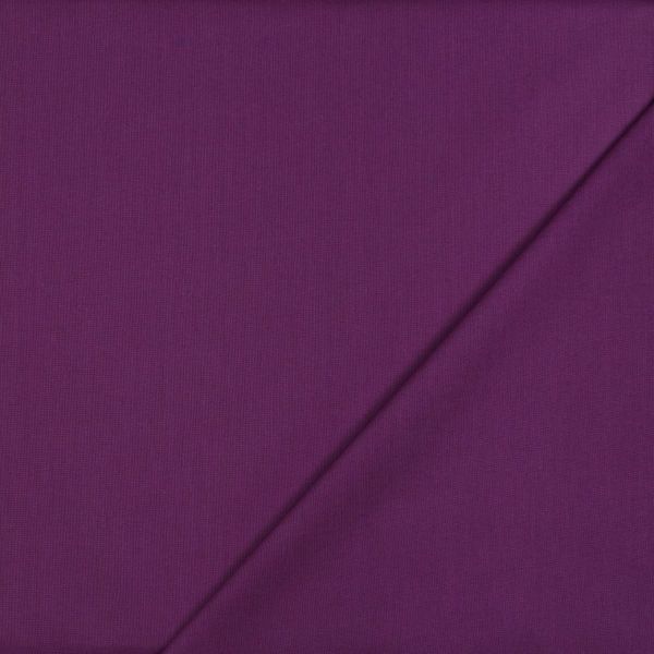 Baumwollstoff uni dunkel violett - Baumwolle Popeline – Cotton Poplin dark purple